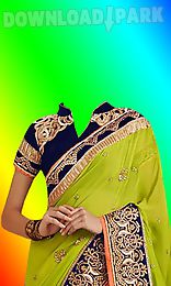 beautiful saree photo montage