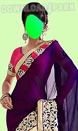 beautiful saree photo montage