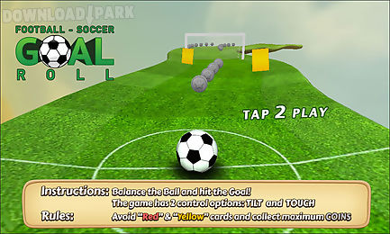football soccer : goal roll