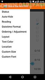 status bar mini
