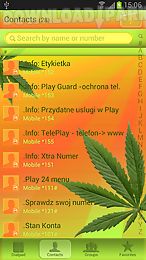 weed ganja - go contacts theme