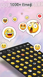 emoji keyboard - colorful neon