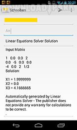 linear equations solver