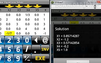 Linear equations solver