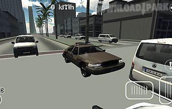 Police car driver simulator 3d