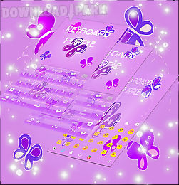 purple keyboard girl theme