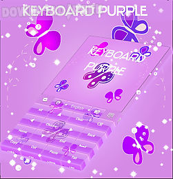 purple keyboard girl theme