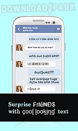 cool fonts for whatsapp & sms