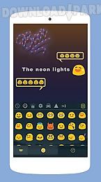 neonlight theme emoji keyboard