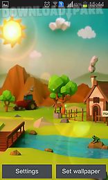 low poly farm