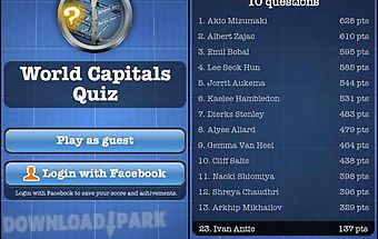 World capitals quiz free
