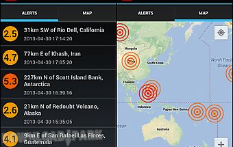 Earthquake alerts tracker