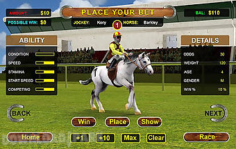 Horse racing simulator 3d
