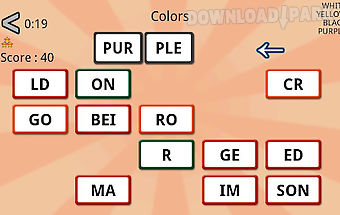 Word domino free, letter games