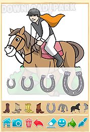 horse coloring book