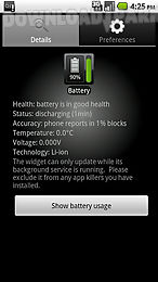battery watcher widget