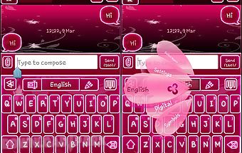 Go keyboard fairy pink
