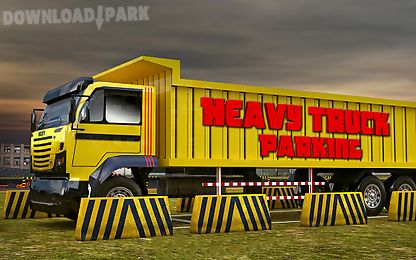 heavy dump truck 3d parking