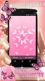 pink butterfly live wallpaper