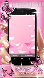 pink butterfly live wallpaper