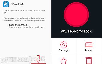 Wave to unlock and lock