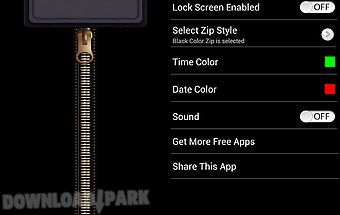 Zip screen lock - security