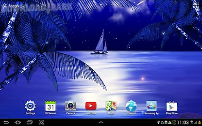 night beach live wallpaper