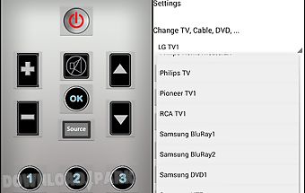 Remote control for tv - cable