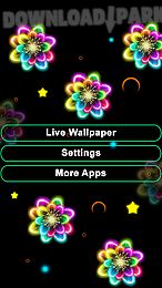 neon flowers livewallpaper
