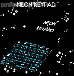 neon keypad blue