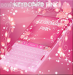 pink keyboard rose theme