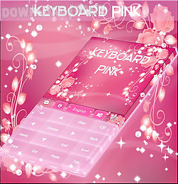 pink keyboard rose theme