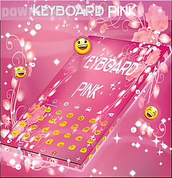 pink keyboard rose theme