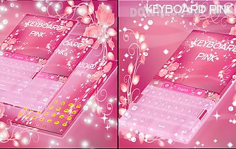 Pink keyboard rose theme