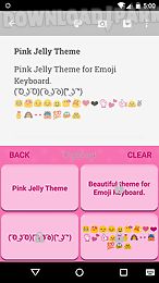 pink jelly emoji keyboard skin
