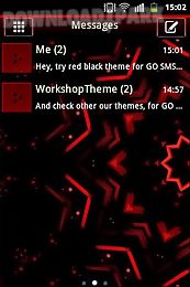 red black go sms theme
