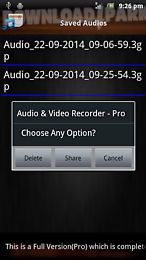 audio and video recorder lite