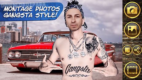 instant gangsta photo montage