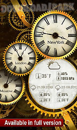 free gold clock live wallpaper