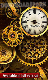 free gold clock live wallpaper