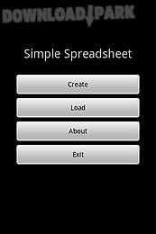 simple spreadsheet (free/ads)