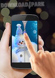 snowman zipper screen lock