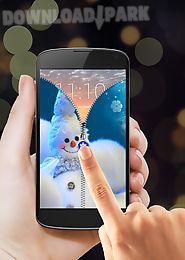 snowman zipper screen lock