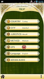 universal prayer times & qibla