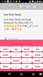 cute pink love emoji keyboard