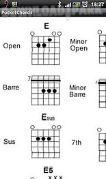 pocket guitar chords & tabs