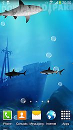 3d sharks live wallpaper lite