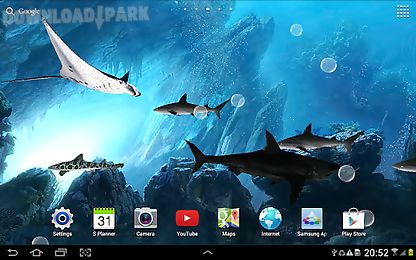 3d sharks live wallpaper lite