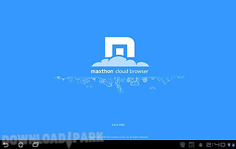 Maxthon browser for tablet