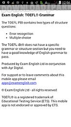 exam english: toefl® grammar